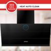 Heat auto clean feature in chimney