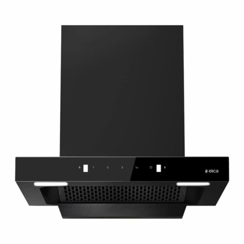 Elica 60cm 1350 m3/hr Filterless Autoclean Kitchen Chimney | FL 600 SPT HAC MS NERO | Black | Touch + Motion Sensor Control