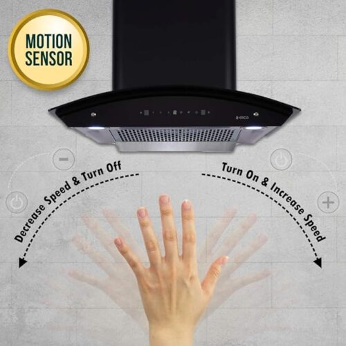 Motion sensor feature of chimney