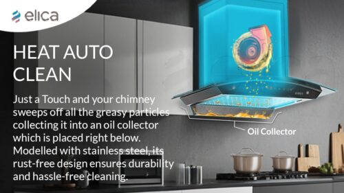 heat and clean feature of chimney