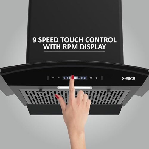 9 Speed Touch Control With RPM display in chimney.