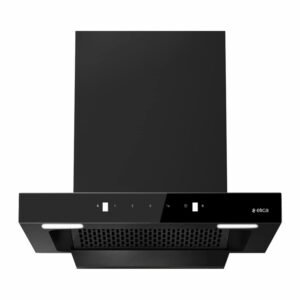 Elica 60cm 1350 m3/hr Filterless Autoclean Kitchen Chimney | FL 600 SPT HAC MS NERO | Black | Touch + Motion Sensor Control
