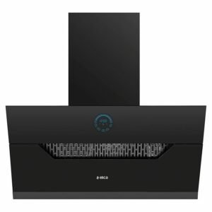 Elica 90 cm 1350 m3/hr Filterless Auto Clean Angular Chimney with 15 Years Warranty (EFL 107 HAC LTW VMS 90, Touch + Palm Sensor Control, Black)