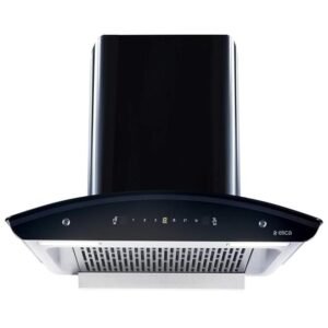 Elica 60 cm 1600 m3/hr Filterless Autoclean Kitchen Chimney with Free Installation Kit (WD TFL HAC 60 MS NERO, Touch + Motion Sensor Control, Black)