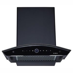 Elica 60cm 1600 m3/hr BLDC Filterless Autoclean Kitchen Chimney with 15 Years Warranty | PRO PLUS FL BLDC HAC LTW 60 MS NERO | Black | Touch Control with Round RPM Display + Motion Sensor