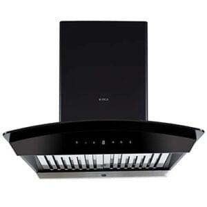 Elica 60 cm 1200 m3/hr Autoclean Kitchen Chimney (WDAT HAC 60 MS NERO, Touch + Motion Sensor Control, Black)